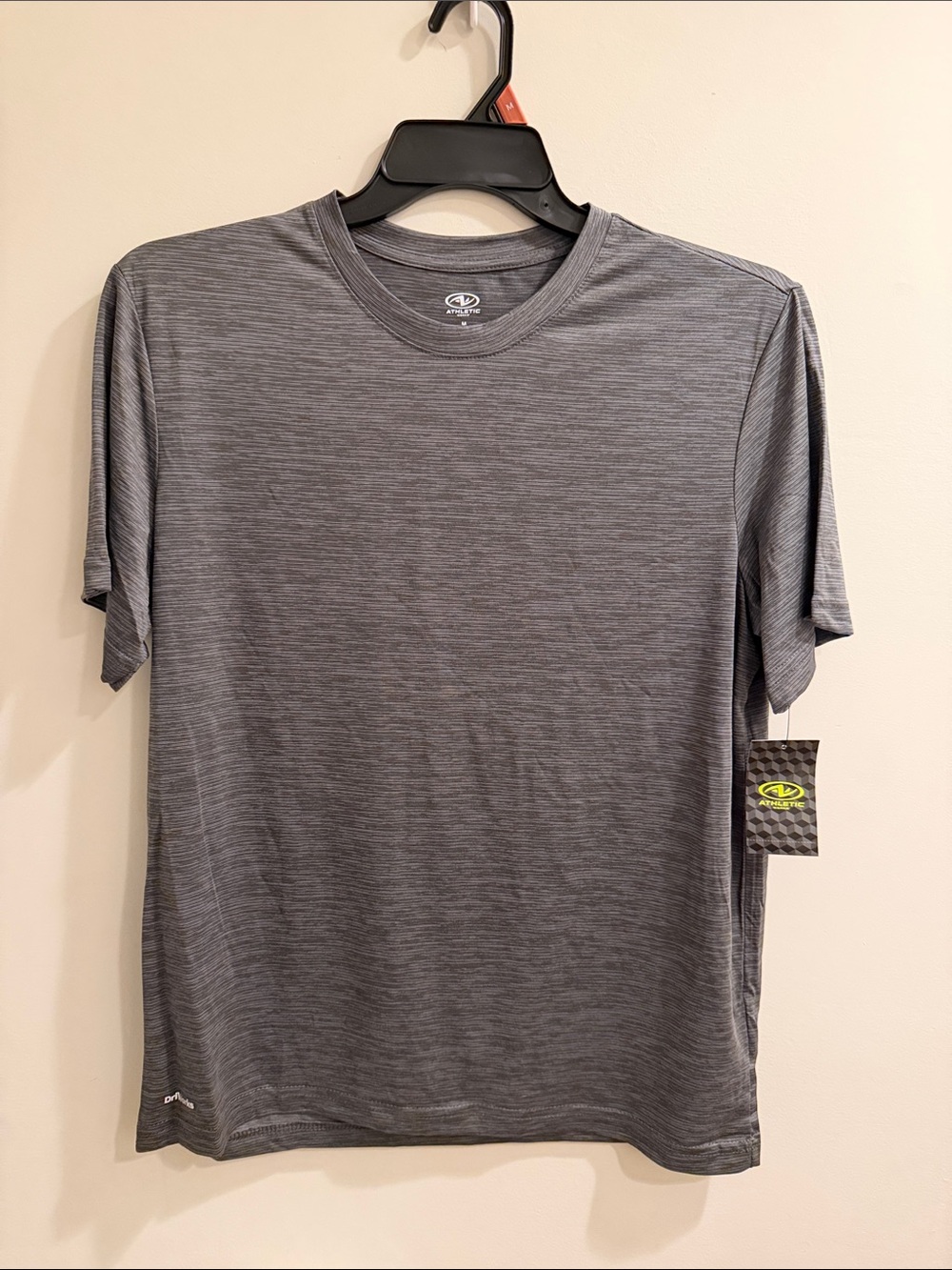 Athletic Works Gray Heather Short-Sleeve Performance Tee